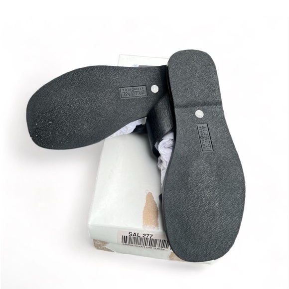 ALFANI Womens Toe-Loop Asymmetrical Comfort Square Toe Slip On Sandals 6M - Picture 6 of 6